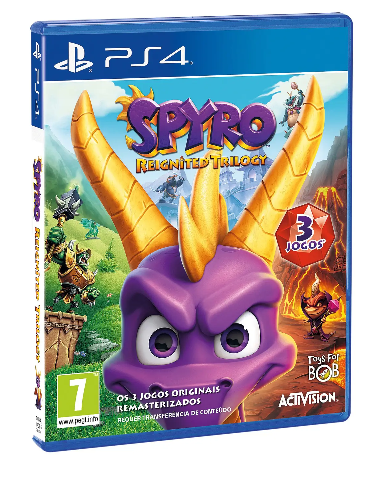 O Spyro foi uma das primeiras personagens a fazer parte da família PlayStation. Este pequeno dragão cuspidor de fogo, de aspeto amigável mas que é um grande rufia, já conta com várias e emocionantes aventuras, e agora a Sony decidiu dar-lhes um tratamento especial! Para ganhares um dos jogos desenha, à tua maneira, uma personagem que possa fazer parte deste mundo dos dragões, que o Spyro tem vindo a inspirar ao longo dos anos. Os cinco desenhos mais criativos e originais serão os vencedores. Participa se tiveres entre 7 e 14 anos. Para concorrer, é preciso enviar o selo publicado na VISÃO Júnior