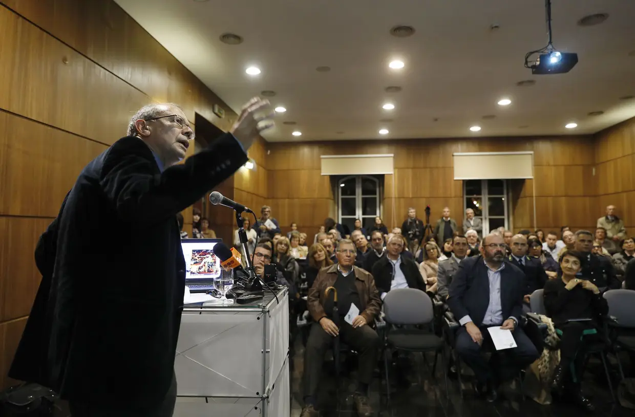 Viriato Soromenho-Marques no Festival de Filosofia de Abrantes.