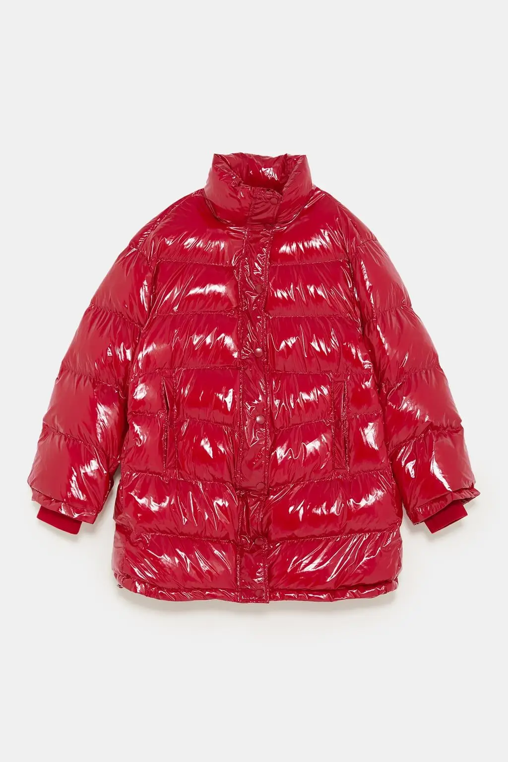 Blusão efeito vinil, Zara, €59,95