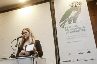 Marta Mousaco no Festival de Filosofia de Abrantes