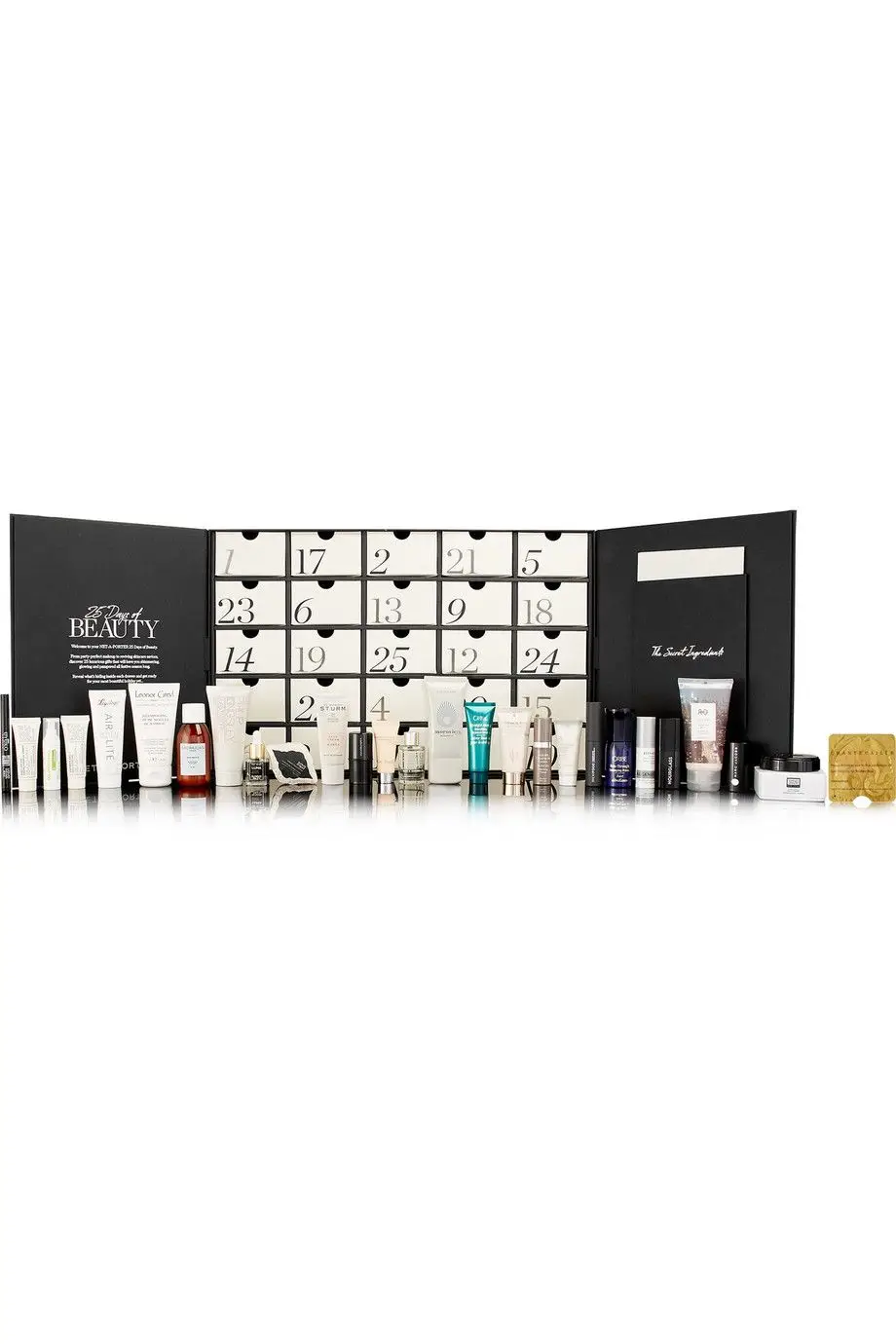 25 janelas com miniaturas de marcas como Charlotte Tilbury e Sunday Riley, €176, Net-a-Porter