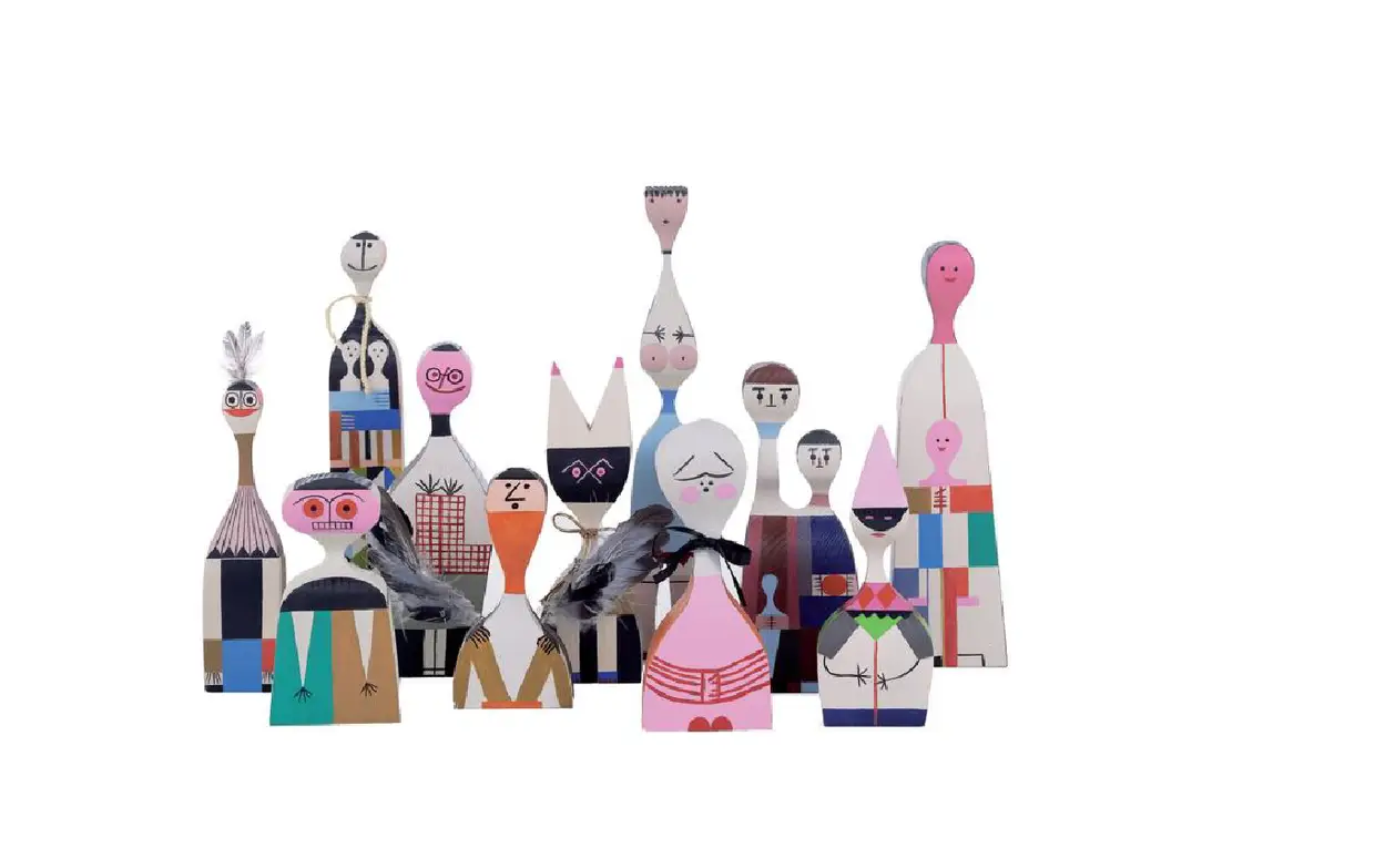 Wooden Dolls, de Alexander Girard, €109 (cada)