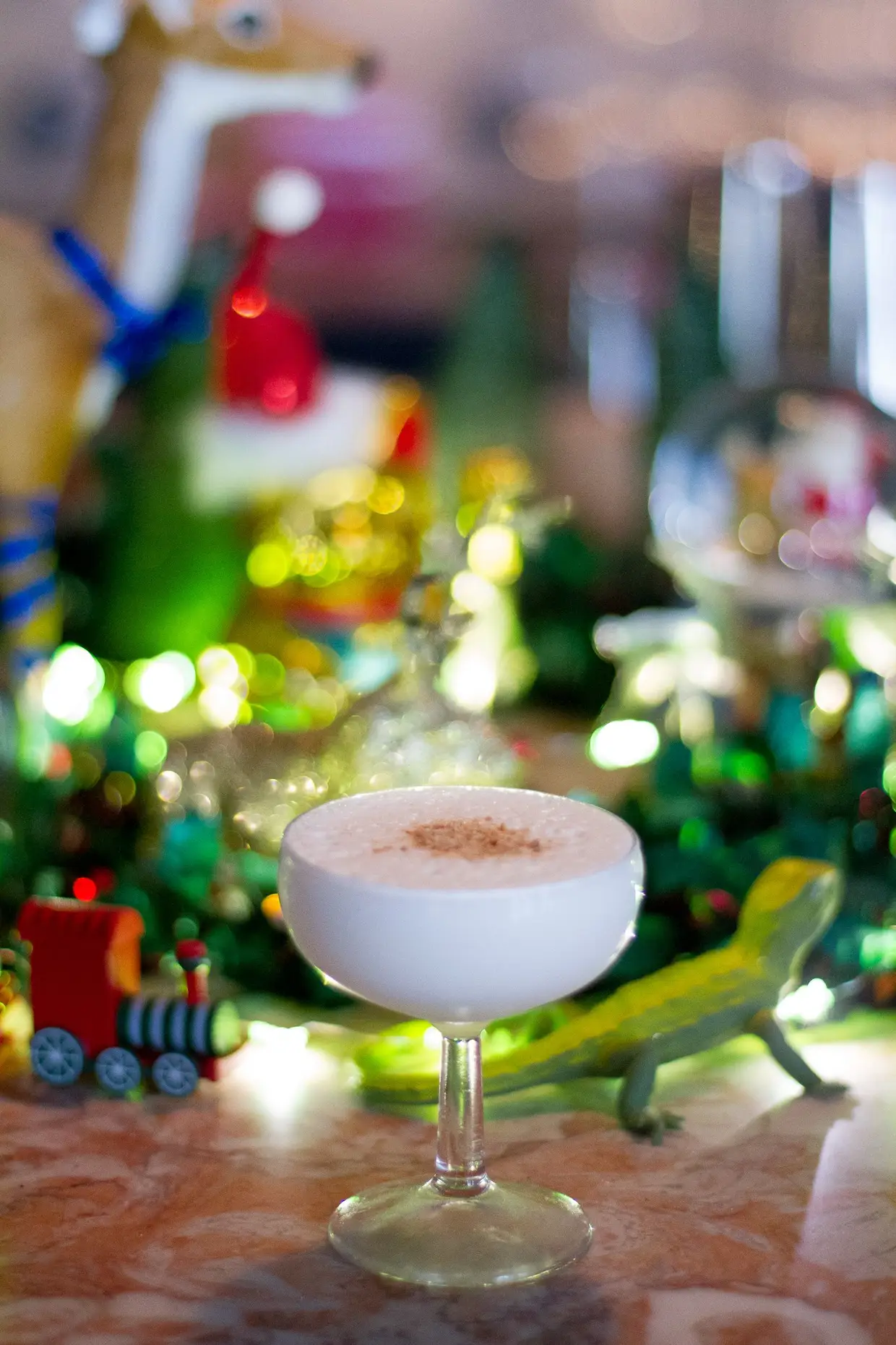 A "butterbeer" dos livros de Harry Potter serviu de inspiração para o Burro, um fatwashed bourboun com licor de bolo-rei e espuma de cerveja