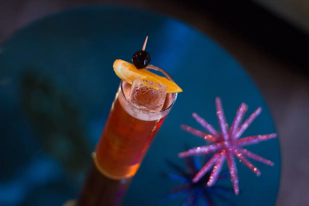 Cocktail Rena, feito com bolotas da Herdade do Freixo do Meio, em Montemor-o-Novo