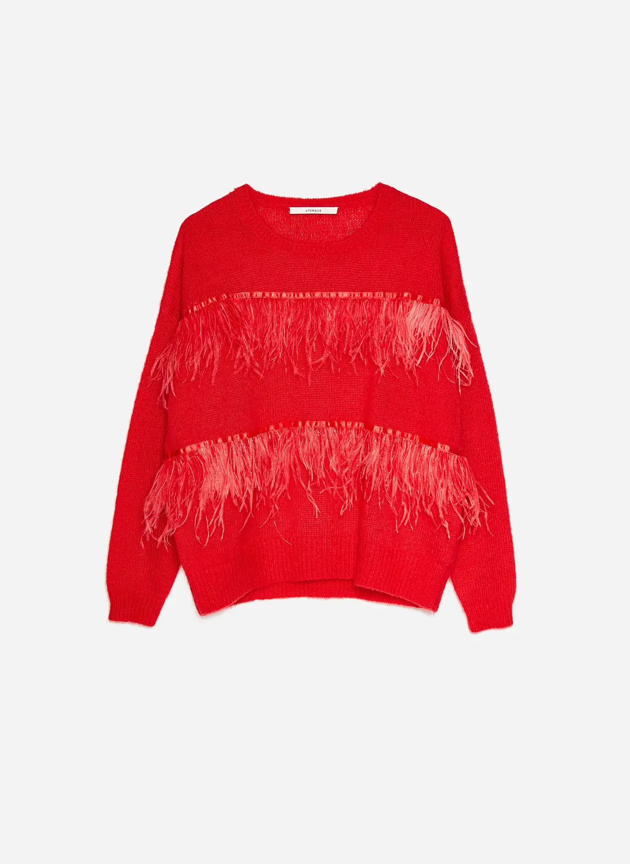 Camisola com penas, Uterqüe, €99