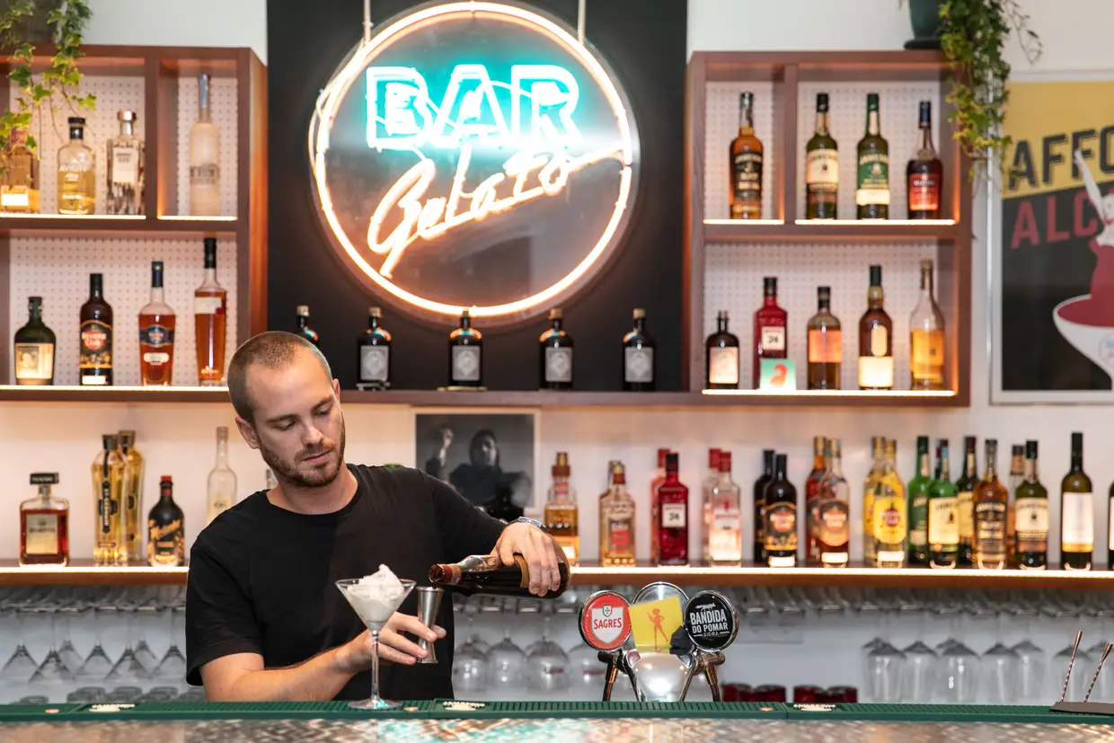 Preparação do Affogati Ginjex