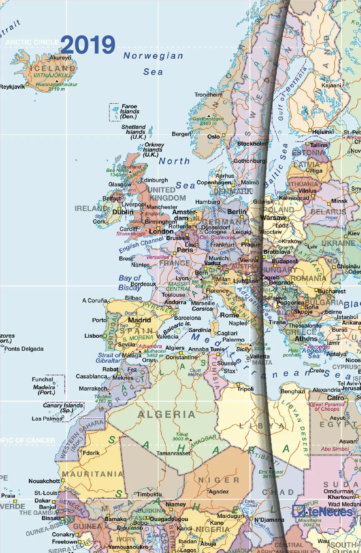 De bolso, World Maps, Te Neues, €9,99