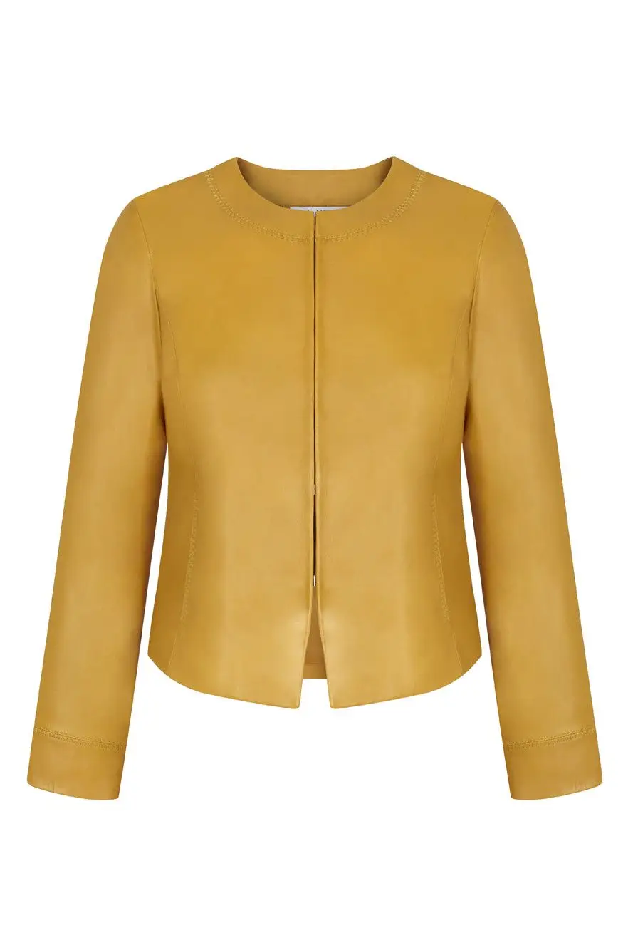 Casaco de napa com pespontos, Pedro Del Hierro, €270