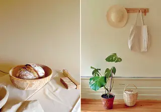 Além de artigos para a casa, a marca tem também um saco de sarja de algodão, porta-moedas de pele natural de curtimenta vegetal e chapéus de palhinha