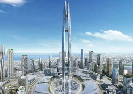 Imagem de maqueta da torre Burj Jumeira