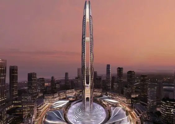 Imagem de maqueta da torre Burj Jumeira