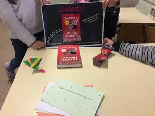 Os materiais produzidos por Leonor, André, Margarida e Martim
