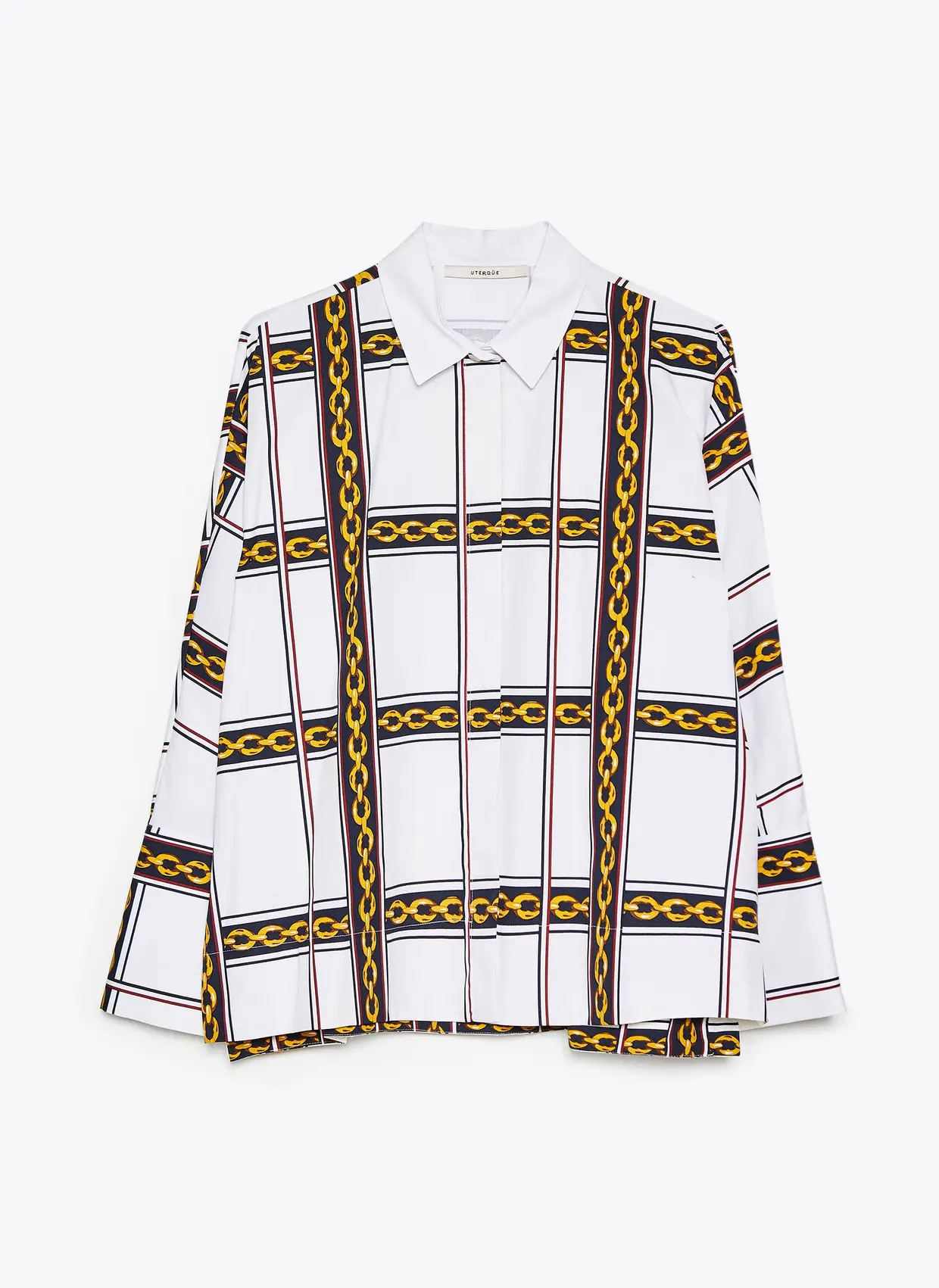Camisa com estampa de correntes, Uterqüe, €69