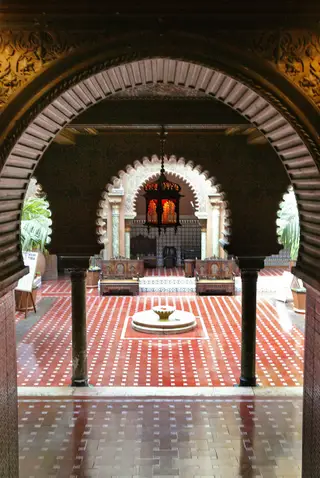 O pátio em estilo neoárabe, um dos ex-libris da Casa do Alentejo
