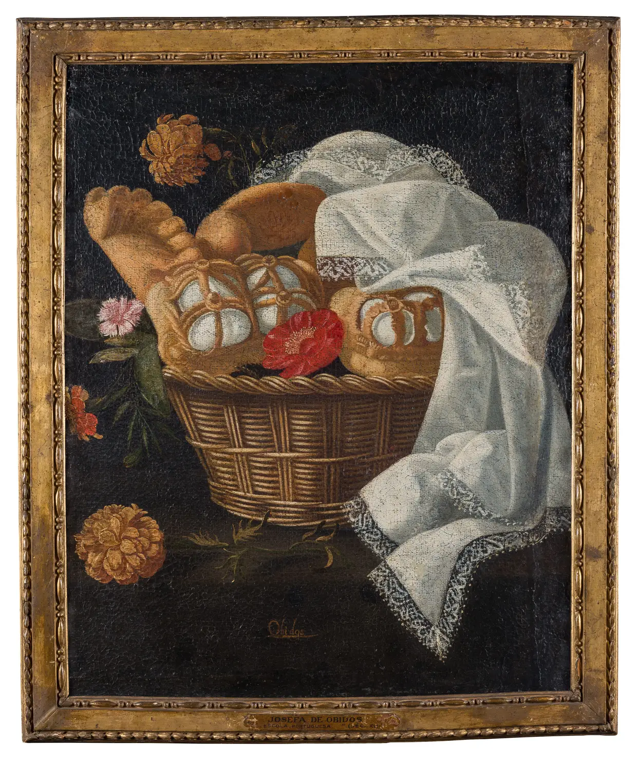 Josefa de Ayala, mais conhecida como Josefa de Óbidos, assinou com a palavra “Obidos” esta natureza-morta que agora se encontra no museu da vila homónima.