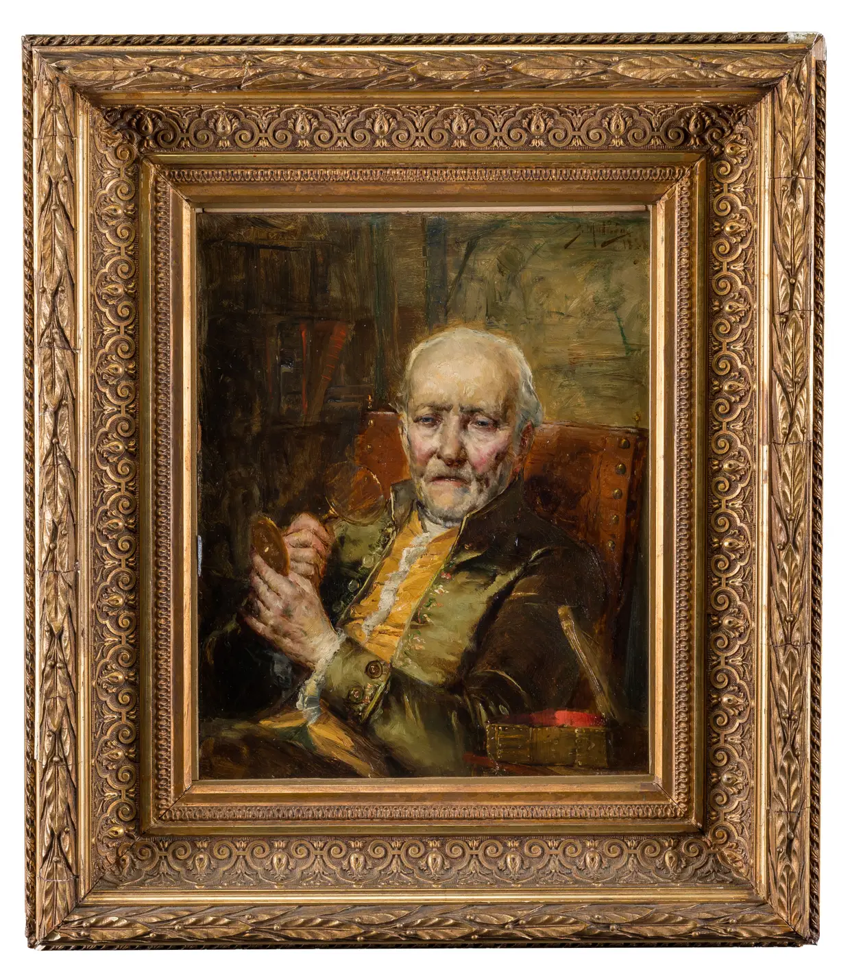 “Um Colecionador”, por José Malhoa, 1888, é um de dois quadros do pintor português que se encontram no Museu José Malhoa nas Caldas da Rainha.