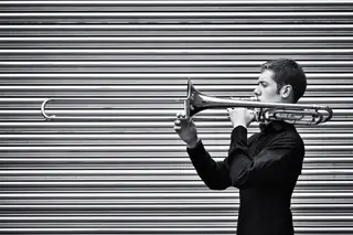 O trombonista britânico Peter Moore