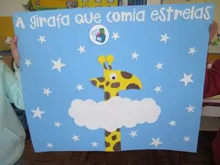 Um dos cartazes desenhado pelo 2º ano
