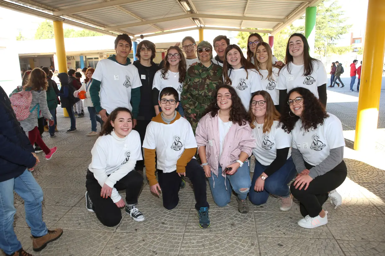 O «Dia de Cherub» foi pensado pela turma do 9.ºC: a ideia foi recriar a recruta militar que a agência secreta do livro «O Recruta» faz aos seus candidatos