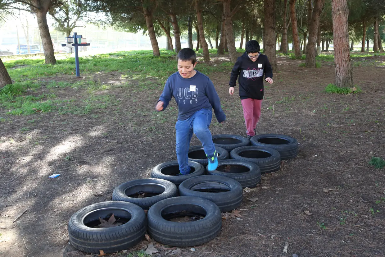 Afonso Jordão, 11 anos, 6ºano, participou nas atividades: «Jogamos à bola e resolvemos enigmas que depois nos levavam a outra estação do peddy-paper»