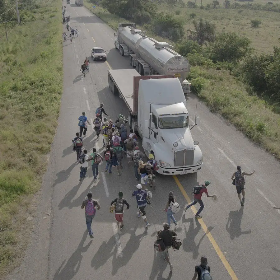 A caravana de migrantes