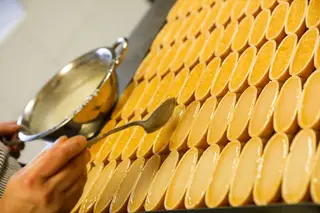 Pormenor do workshop de doces conventuais da Confeitaria da Ponte