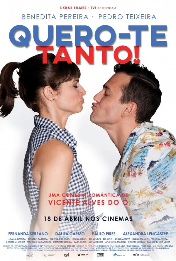 Estreia a 18 de abril // «Quero-te tanto! (m/12): Comédia cartoonesca sobre um inconformado casal de jovens pais que, procurando uma solução para a sua frágil situação financeira, se envolve num inocente e disparatado esquema. Com Pedro Teixeira e Benedita Pereira