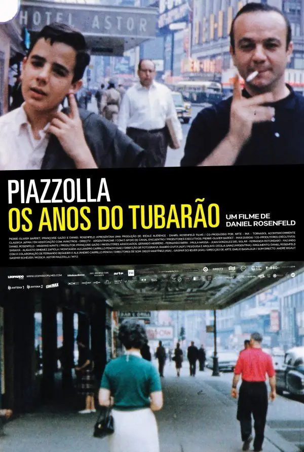 Estreia a 4 de abril // «Piazolla, os anos do Tubarão» (m/12): Retrato do compositor, Astor Piazzolla, que revolucionou o tango, feito a partir dos seus arquivos pessoais.