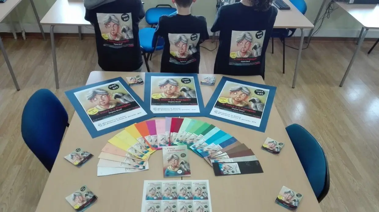 Que resultou em panfletos coloridos, cartazes e até t-shirts personalizadas