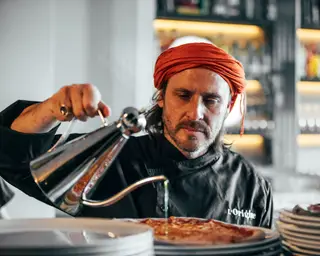 O chefe argentino, Chakall, voltou a juntar-se ao pizzaiolo siciliano Roberto Mezzapelle