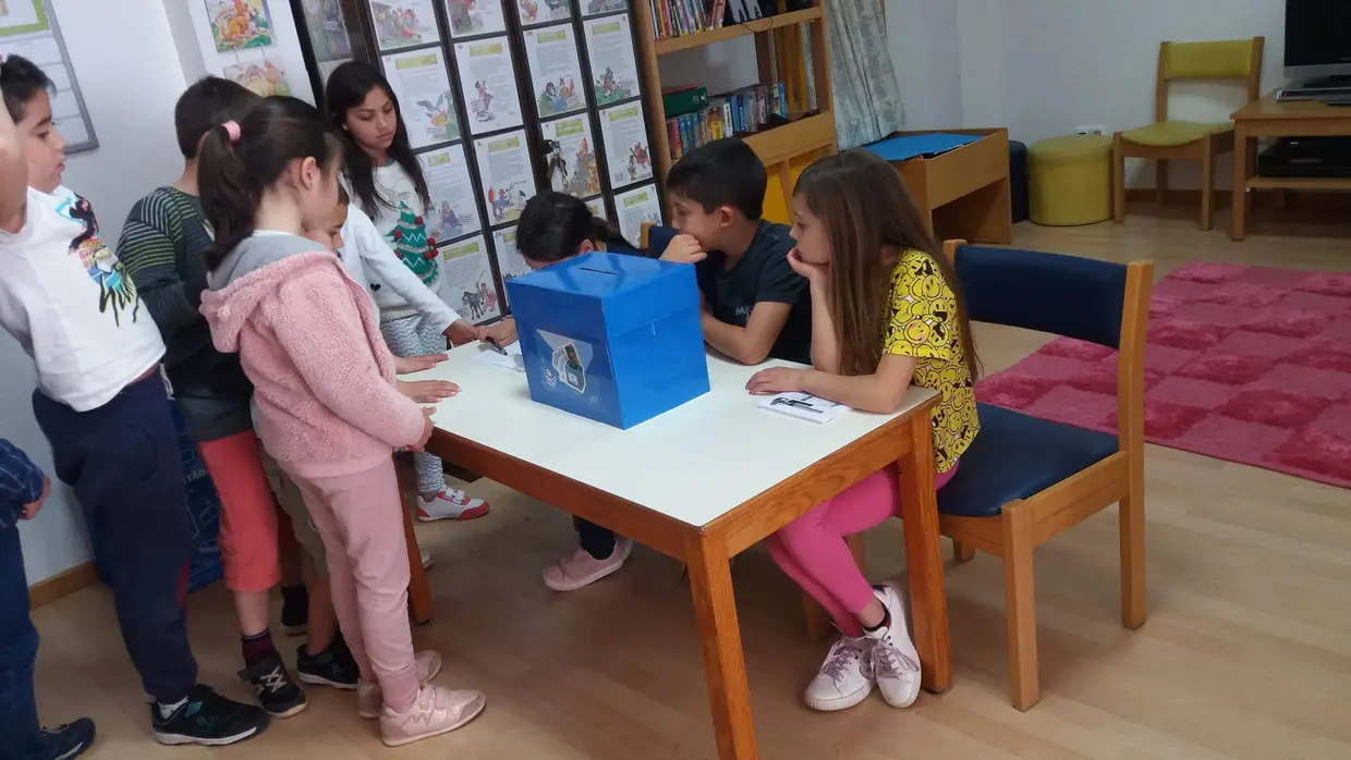 Na Escola Básica da Conceição as urnas receberam muitas visitas!