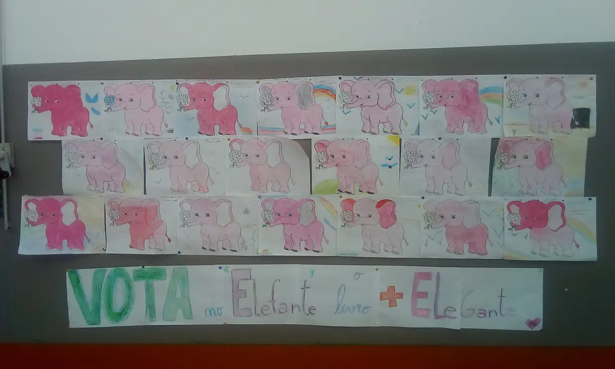 «O elefante cor de rosa»