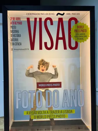 Na exposição pode ainda tirar fotografias divertidas e ser a capa da VISÃO