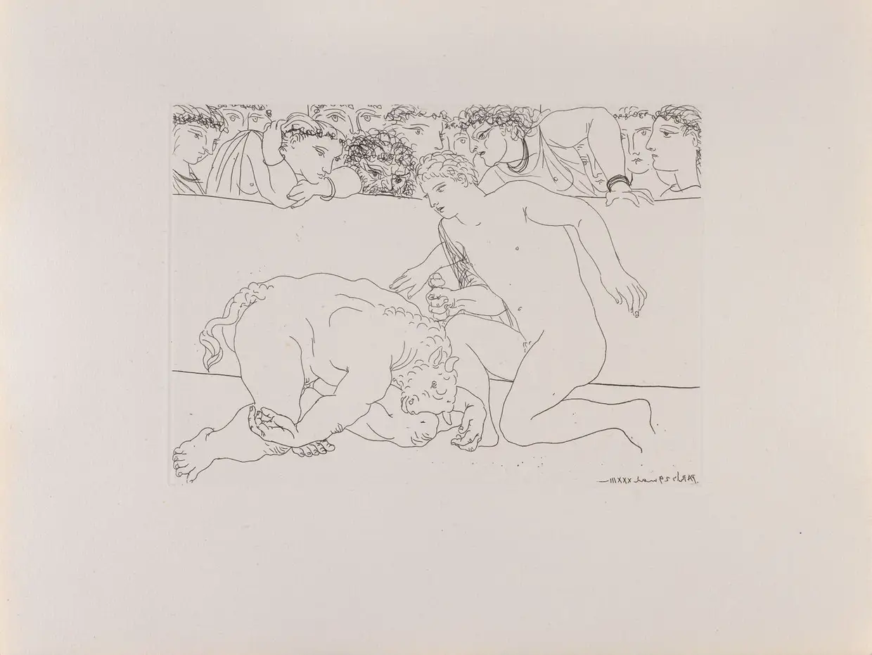 Minotaur defeated by Youth in Arena, maio de 1933