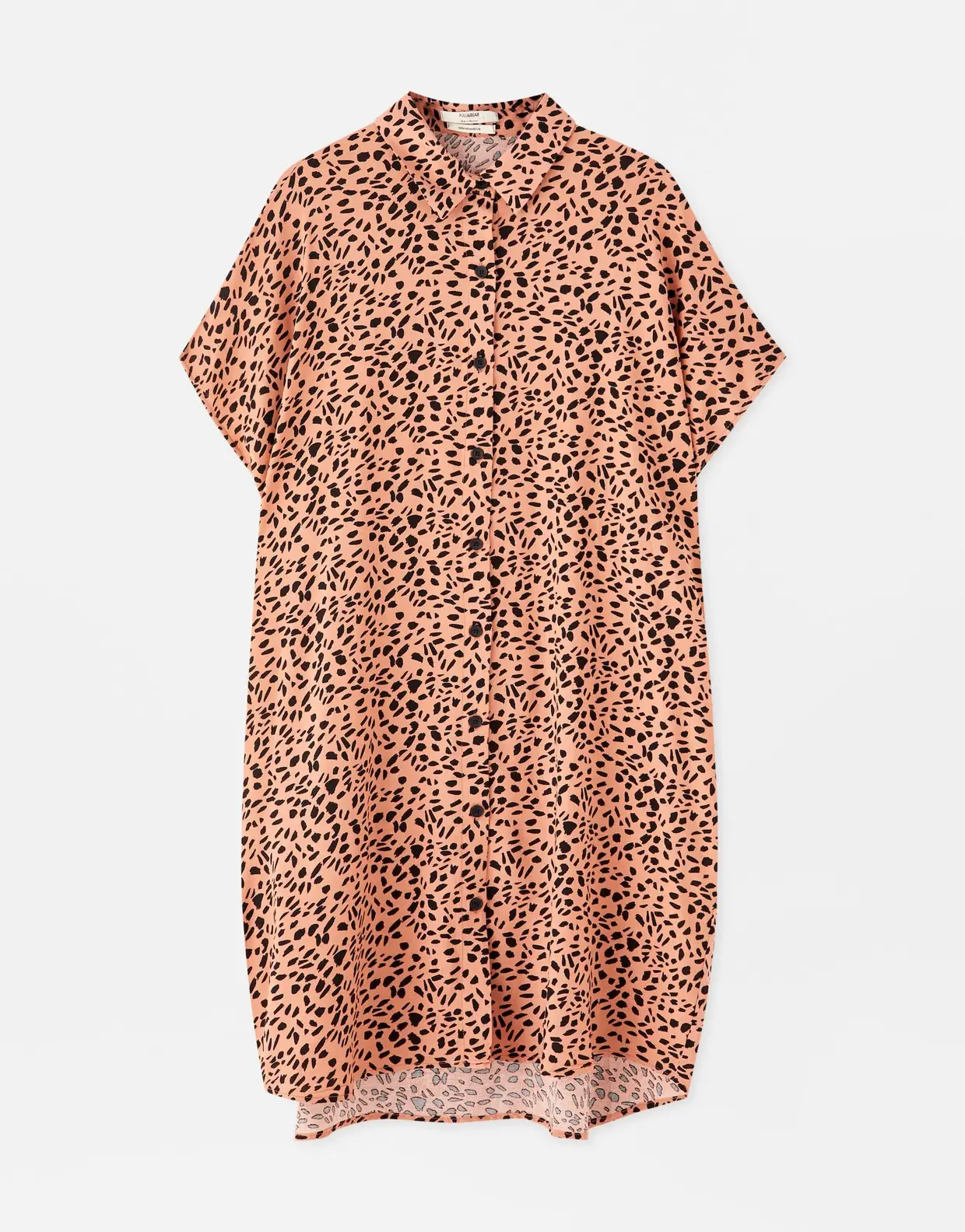 Camisa vestido de manga curta, Pull & Bear, €19,99