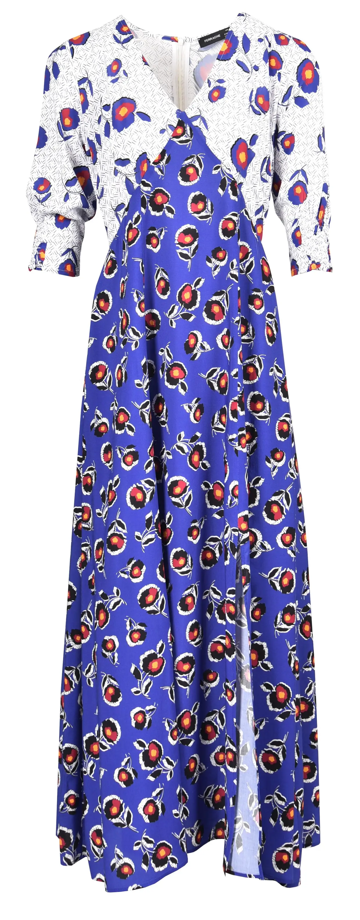 Vestido comrpido com meia manga, Ferrache, €119,50