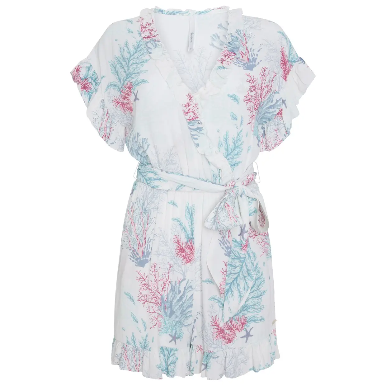 Vestido curto com folho, Pepe Jeans, €85