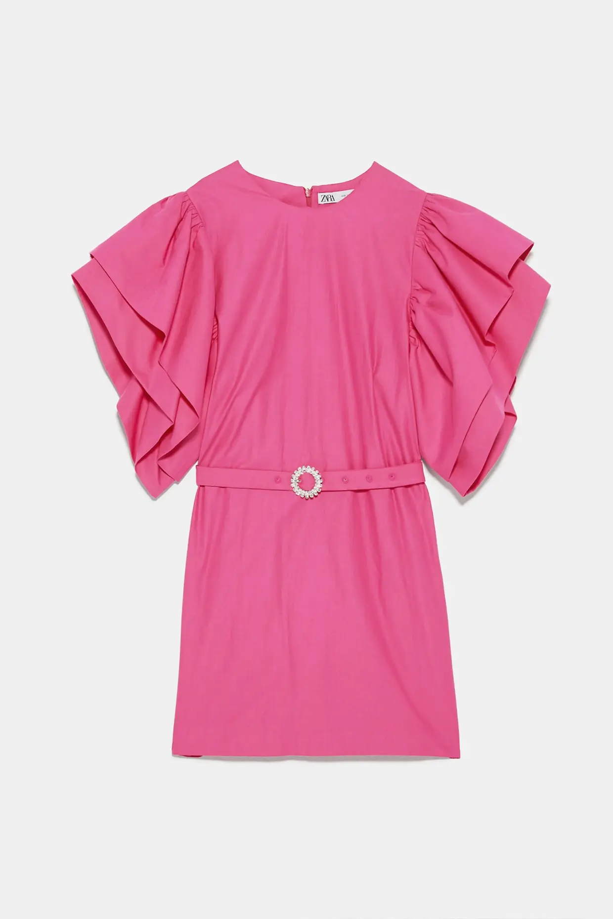 Vestido com manga volume, Zara, €49,95