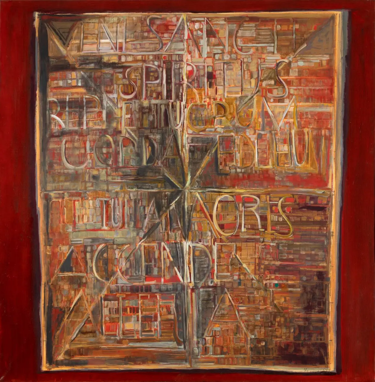 Óleo sobre tela "Veni Sancte" (1981), de Vieira da Silva