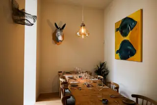 Pedro Limão e a mulher, Cátia Morais, fizeram a decoração do novo restaurante - e do alojamento, também