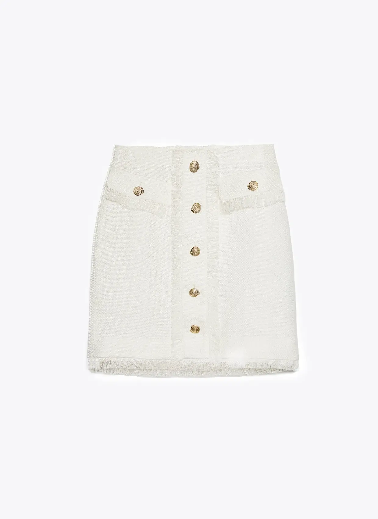 Saia com botões dourados, Uterqüe, €79