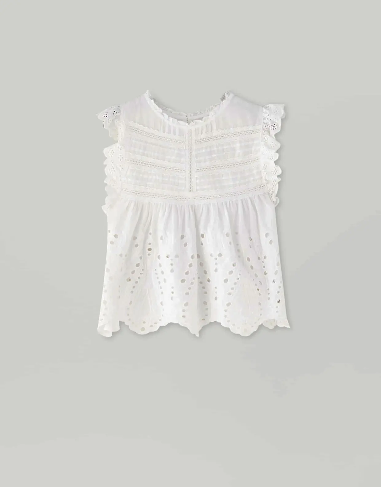Blusa com bordado, Pull & Bear, €22,90
