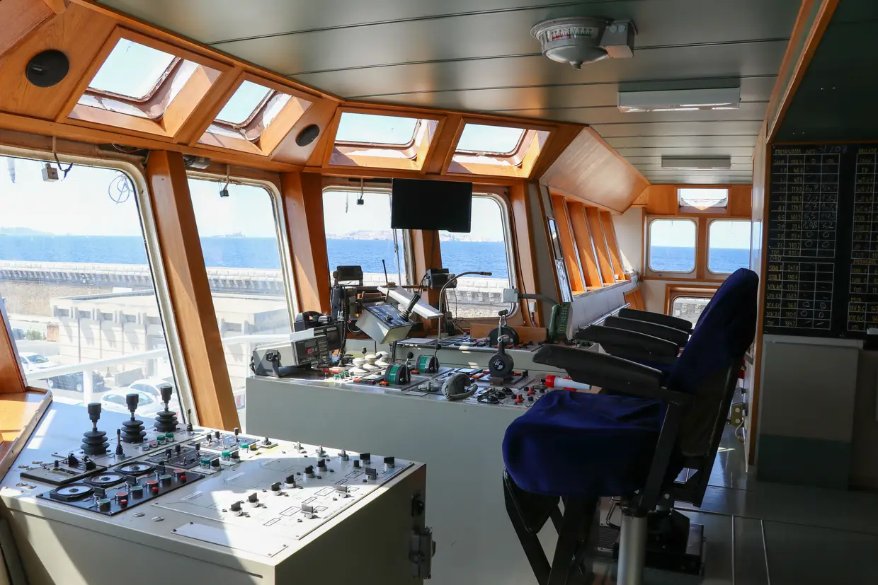 O Ocean Viking no porto de Marselha