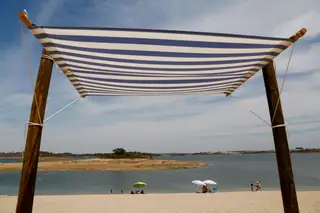 A praia fluvial de Monsaraz foi inaugurada há dois anos, no mesmo lugar onde, há 12 anos, funciona o centro náutico