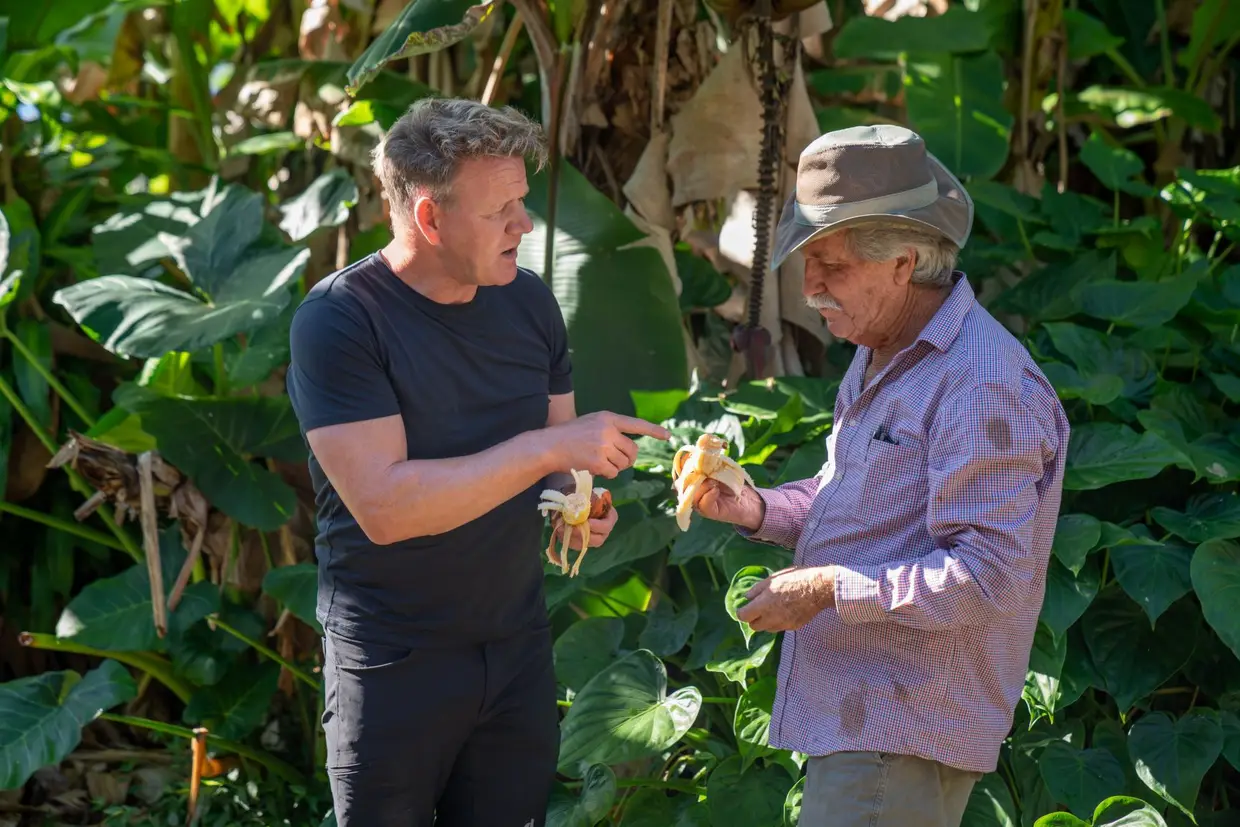O chefe de cozinha explora os ingredientes exóticos na costa de Hana, no Havai