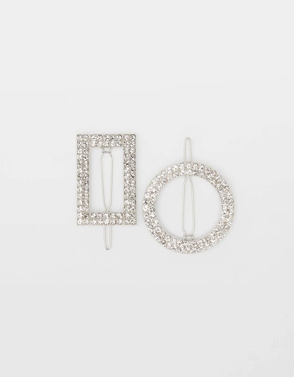 Conjunto de ganchos em strass, Bershka, €7,99