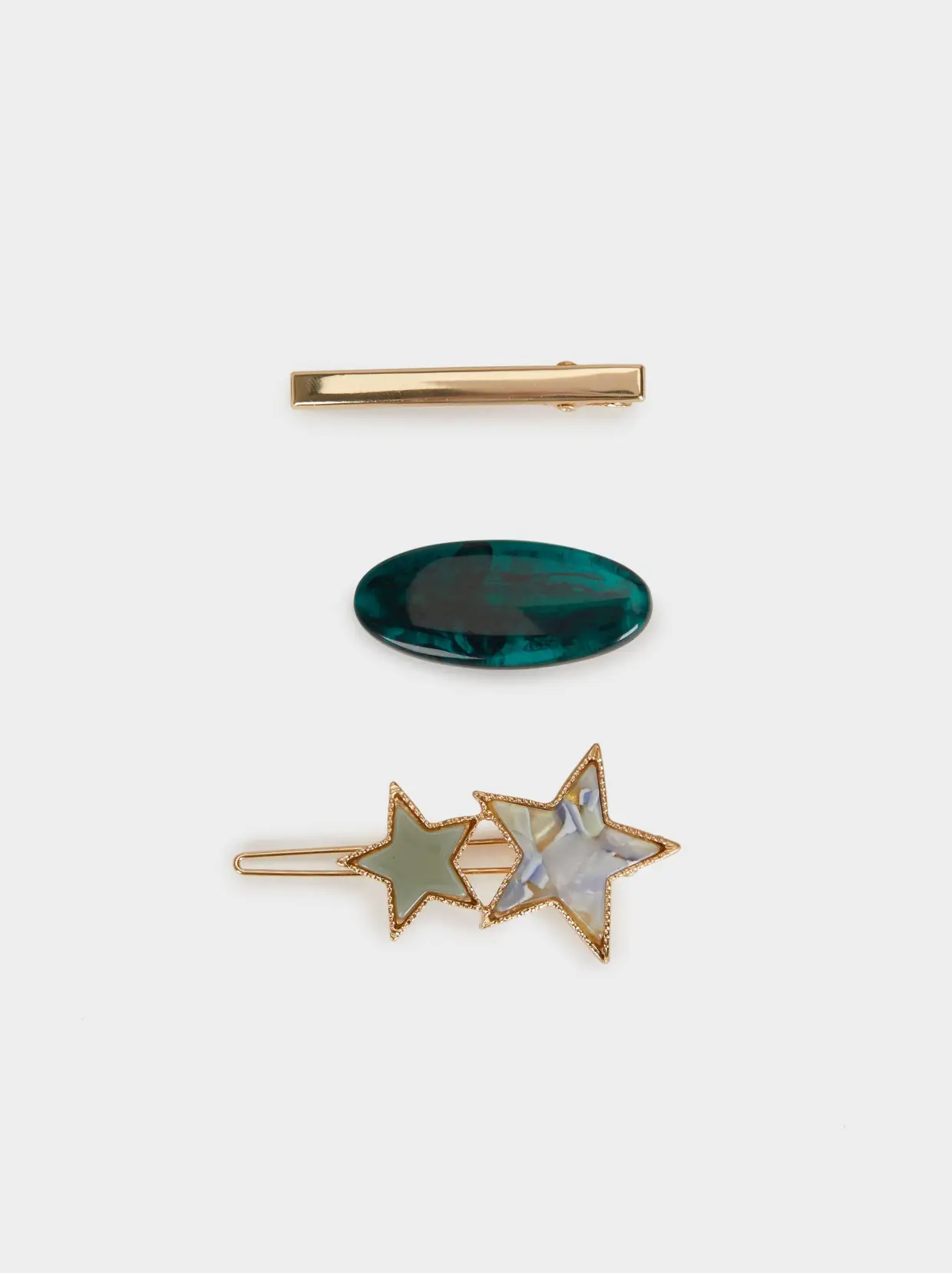 Conjunto de ganchos em tons de verde, Parfois, €7,99
