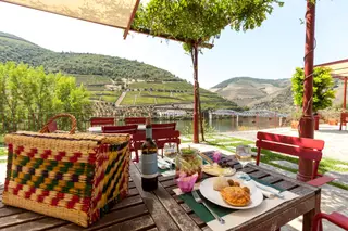 A cesta de piquenique da Quinta do Bomfim