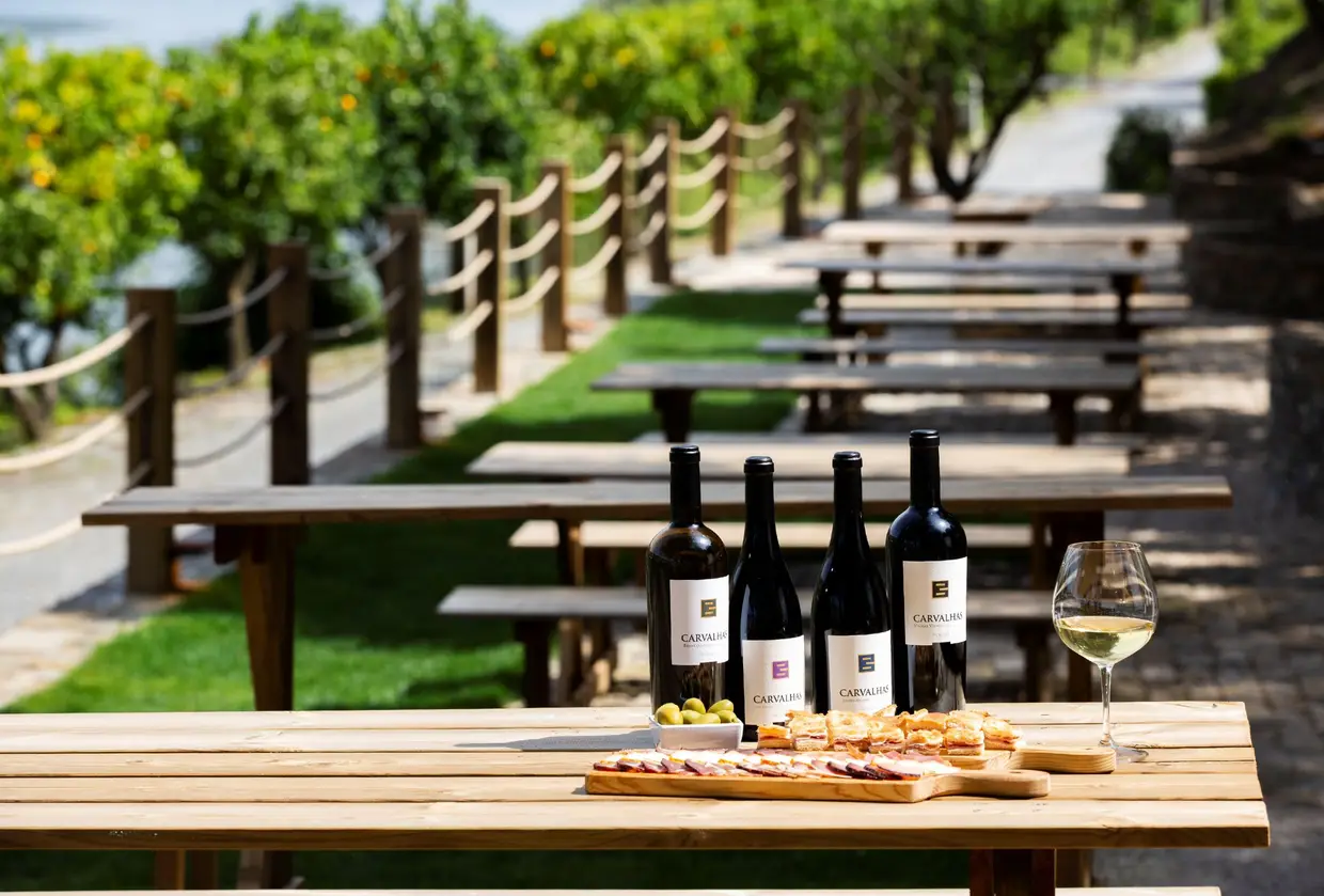Na Quinta das Carvalhas, em Ervedosa do Douro, propriedade principal da Real Companhia Velha, abriu o Carvalhas Terrace, uma varanda sobre o rio, com 80 lugares, onde podem decorrer as provas de vinhos
