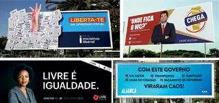 Os cartazes são uma eleitores de que nem mesmo os pequenos partidos abdicam